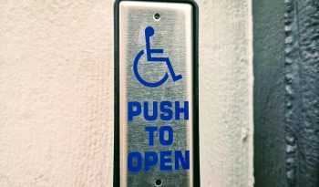 a metal signage on the wall