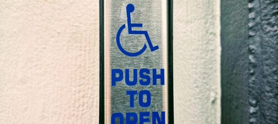 a metal signage on the wall